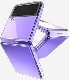 GOOSPERY Super Real Clear PC Case Compatible with Galaxy Z Flip 4 Extremely Slim Lightweight Hard PC Back Cover - Clear